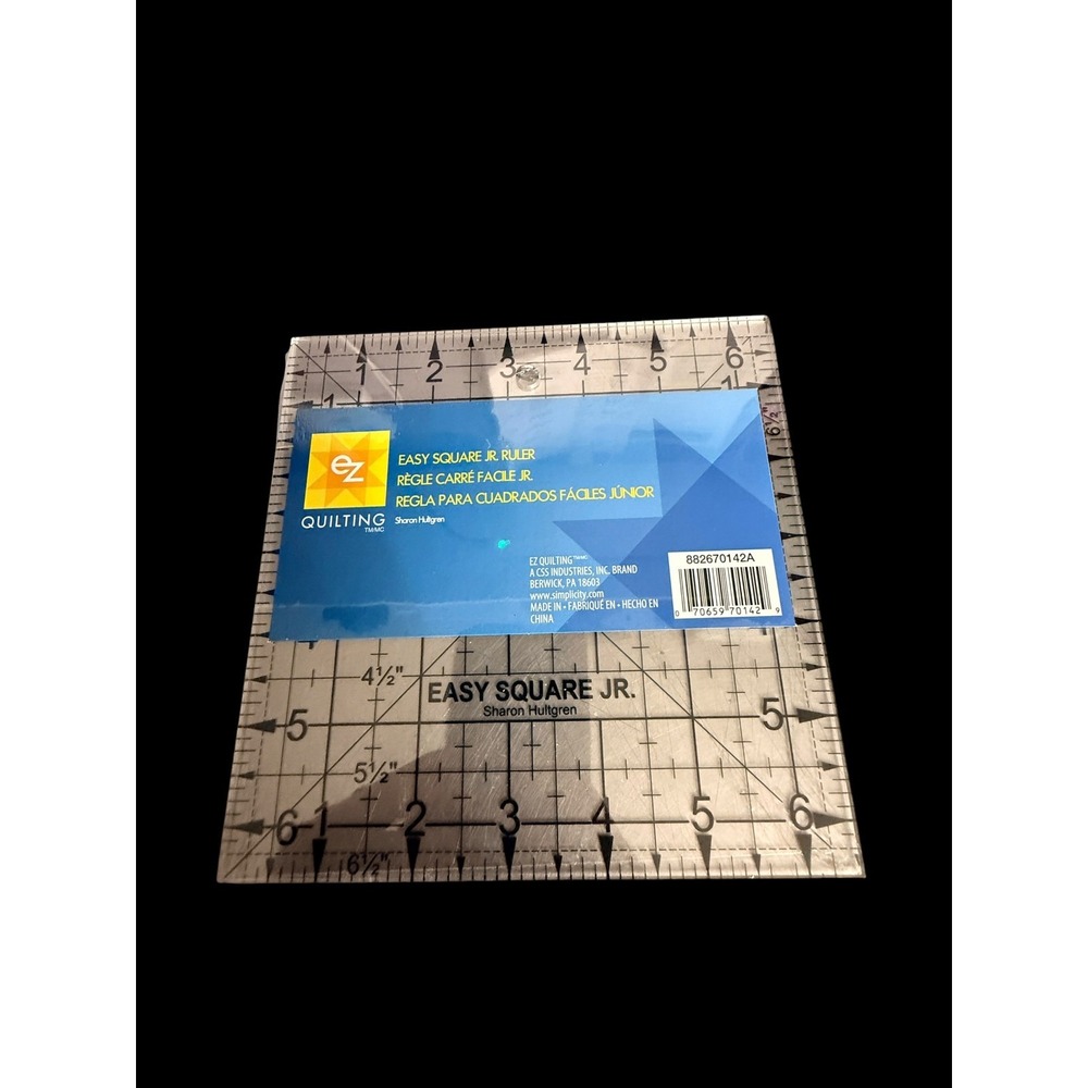NEW EZ Quilting Easy Square Jr 6.5X6.5 Inches Easy to Read by Sharon Hultgren